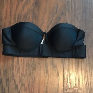 Black push-up bikini top